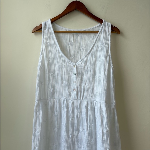 Embroidered Gauze Cotton Summer Dress - Picture 7 of 12